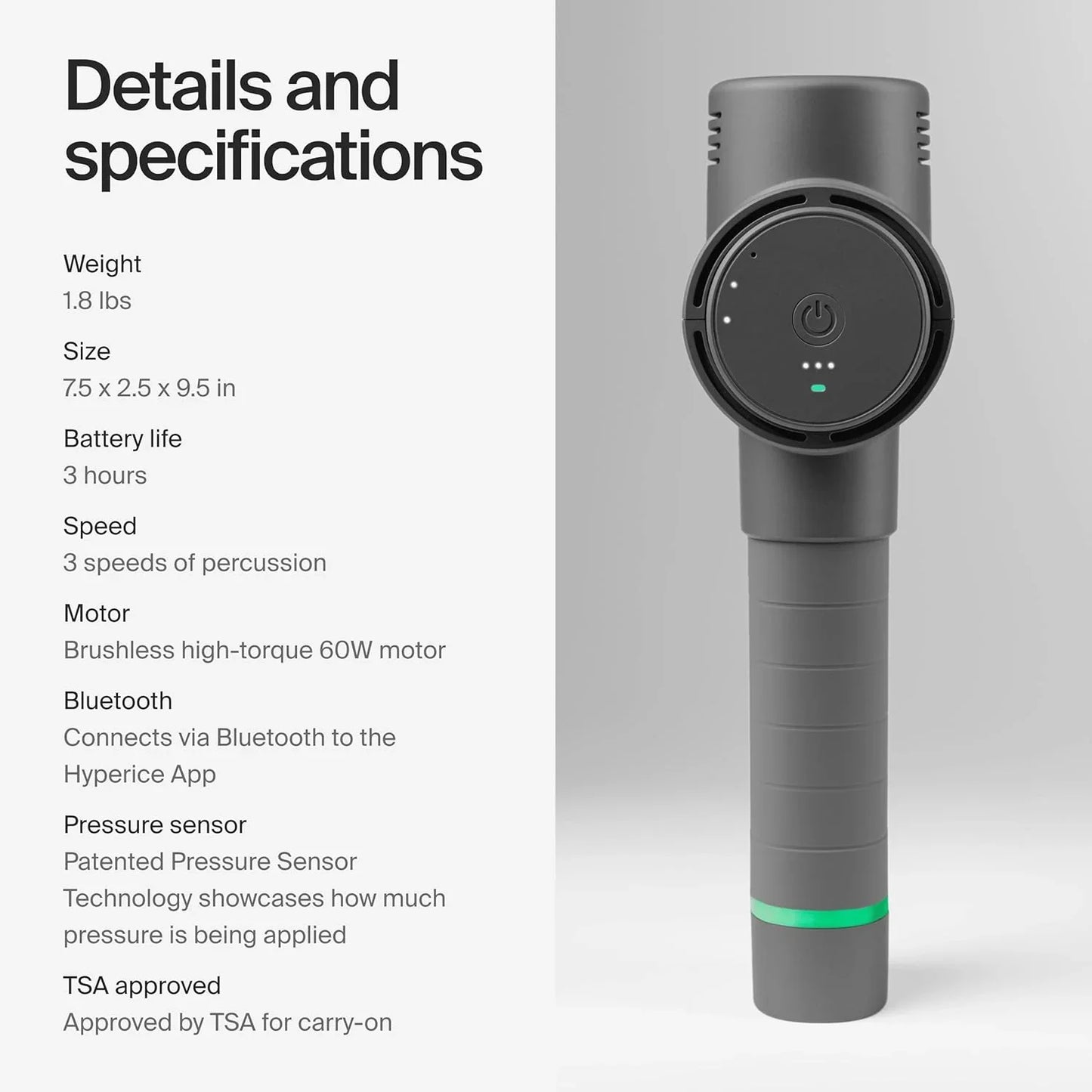 Hyperice Hypervolt 2, Portable Percussion Massager ( Grey ) - Jaiman Toys