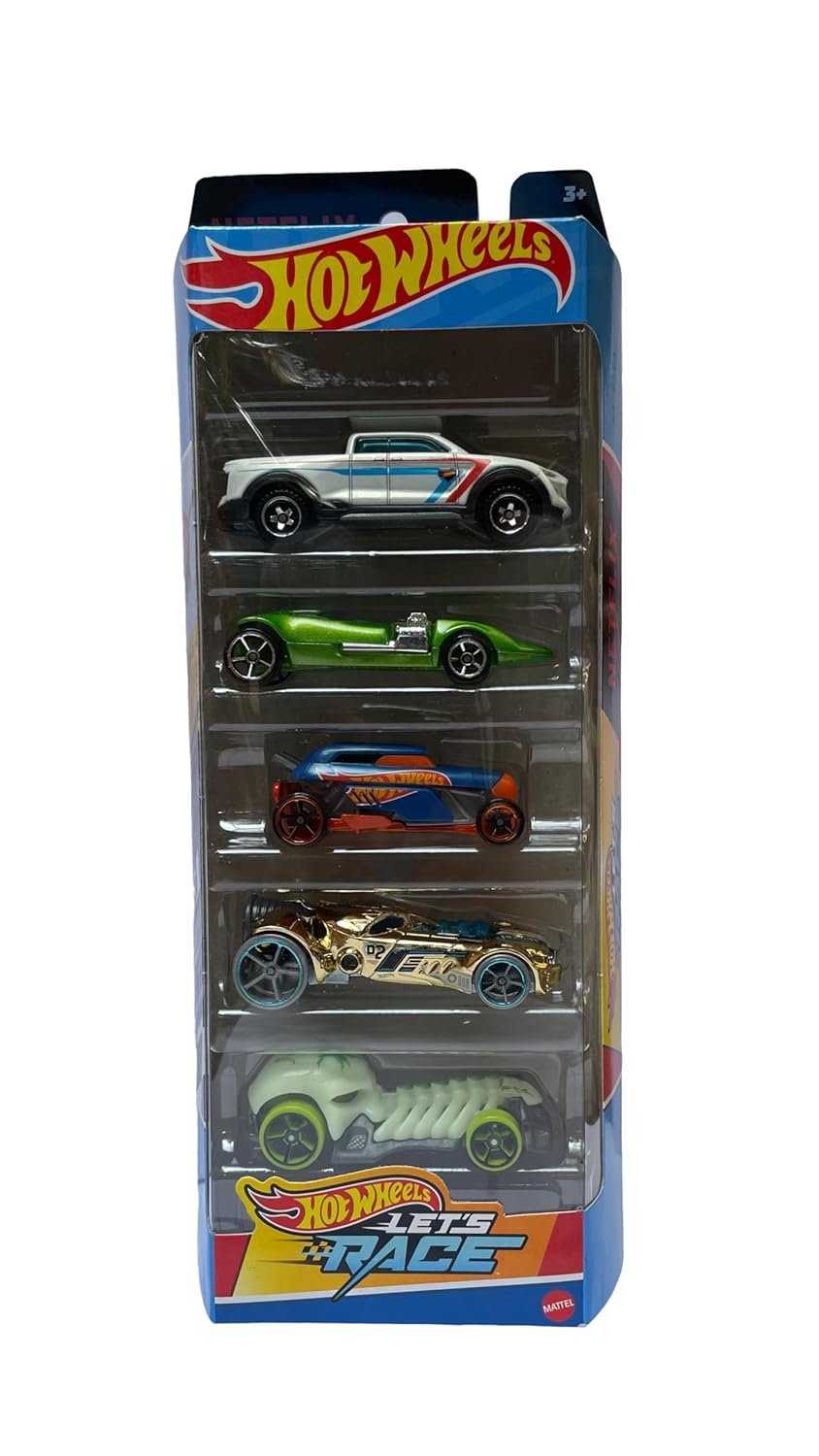 Hot Wheels Car 2024 Let's Race Pack of 5!