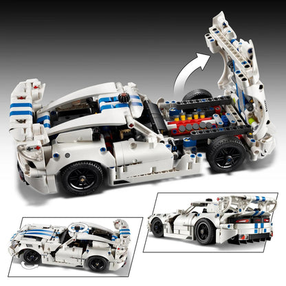LEGO 42234  Technic Dodge Viper GTS-R Sports Car – 805-Piece Racing Car Kit, Ages 10+