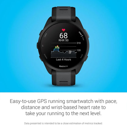 Garmin Forerunner 165 Music, Running Smartwatch, Colorful AMOLED Display, Training Metrics and Recovery Insights, Music on Your Wrist, Black/Slate Gray - Jaiman Toys