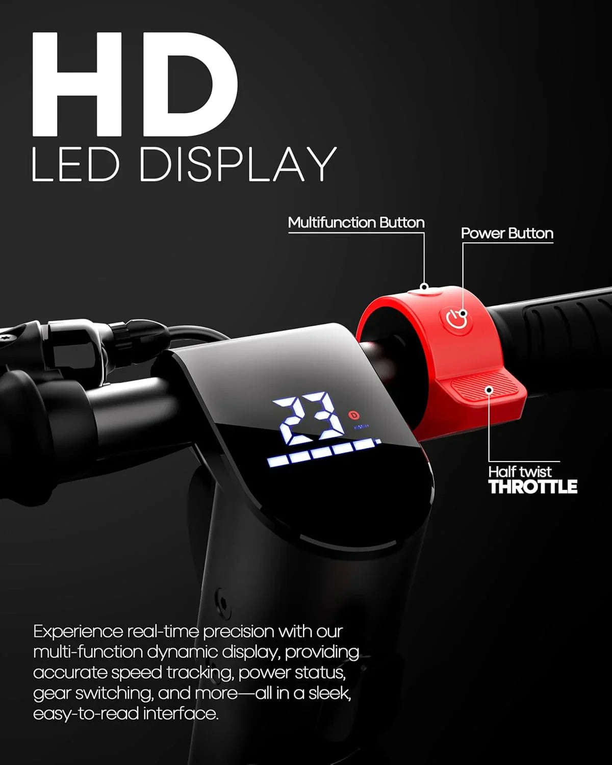 UBOARD X Pro Electric Scooter – 25Km Range, Fast Charging, Foldable E-Ride with LED Display & Dual Brakes (Black) - Jaiman Toys