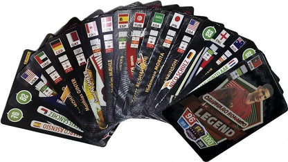 Football Super Stars Card Set – 55PCS Black Edition Football Star Cards | English Limited Edition Collector’s League Cards Gift for Kids & Fans - 1 Piece - Jaiman Toys