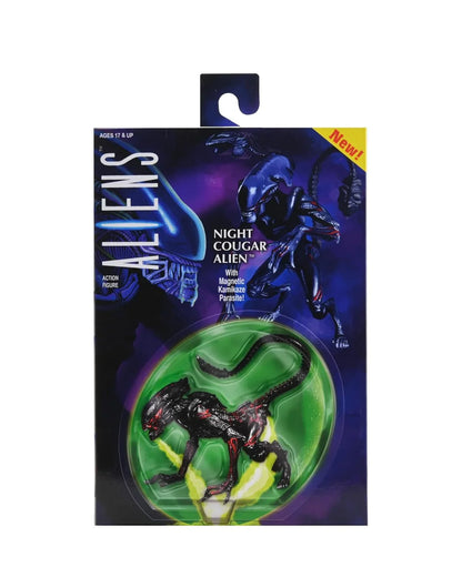 NECA Aliens Kenner Tribute Night Cougar Alien 7" Action Figure – Ultimate Collectible - Jaiman Toys