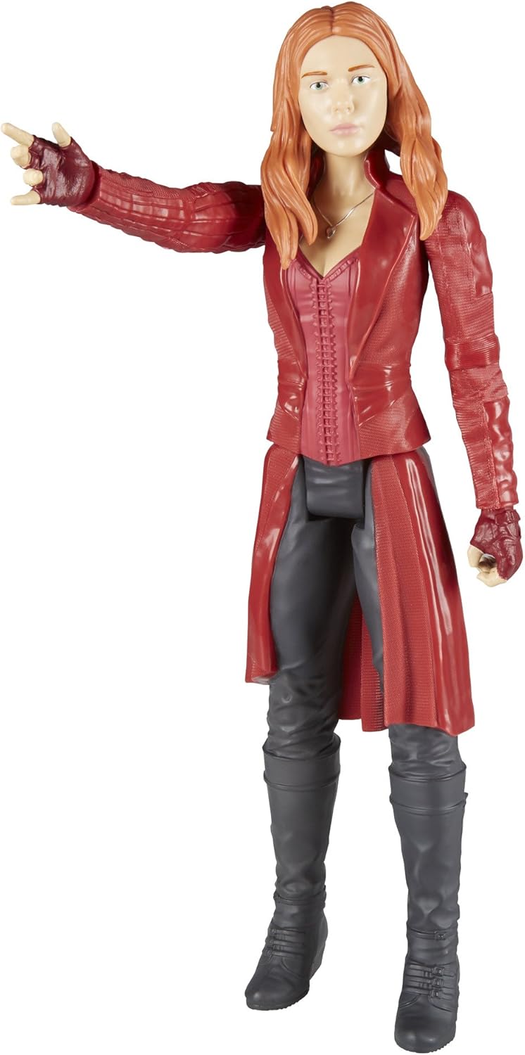 Marvel Avengers Infinity War Titan Hero Series Scarlet Witch 12-Inch Action Figure with Power FX Port | Official Hasbro Superhero Toy