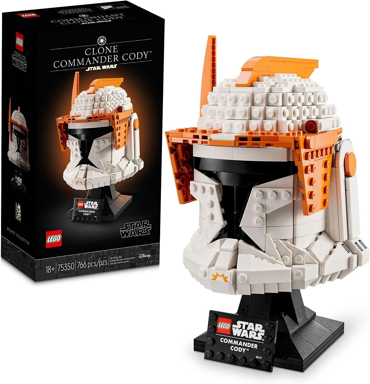 LEGO 75350 Clone Commander Cody Helmet- Featuring Authentic Details, Office Decor Display Model