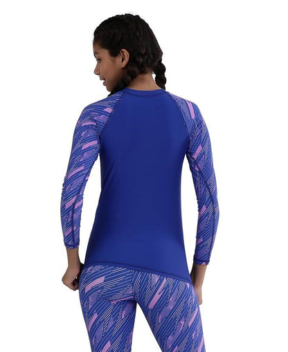Speedo Girl's Endurance Hyperboom Long Sleeve Suntop – UPF 40+ & Chlorine Resistant Swimwear - Jaiman Toys
