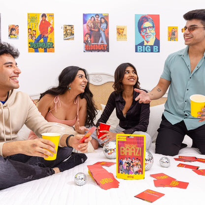 Dialogue Baazi Card Game : The Ultimate Bollywood Party Game | 100 Cards of Filmy Fun for Friends & Adults