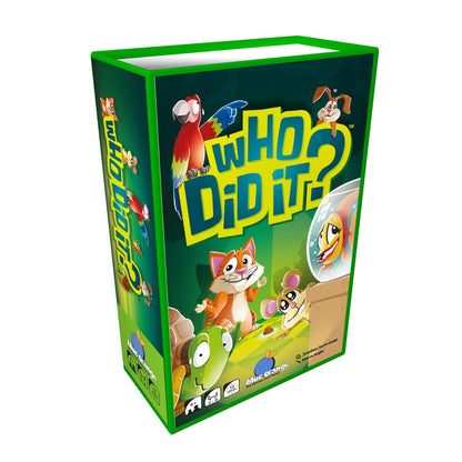 Blue Orange Who Did It? Card Game | Fast-Paced Family Party Game for Kids & Adults | Ages 6+ | 3-6 Players