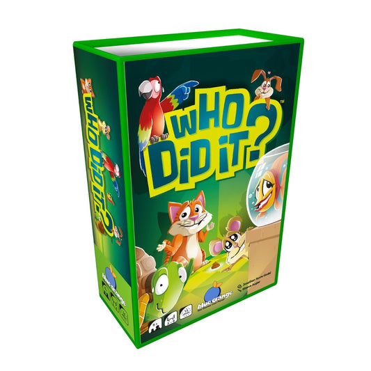 Blue Orange Who Did It? Card Game | Fast-Paced Family Party Game for Kids & Adults | Ages 6+ | 3-6 Players