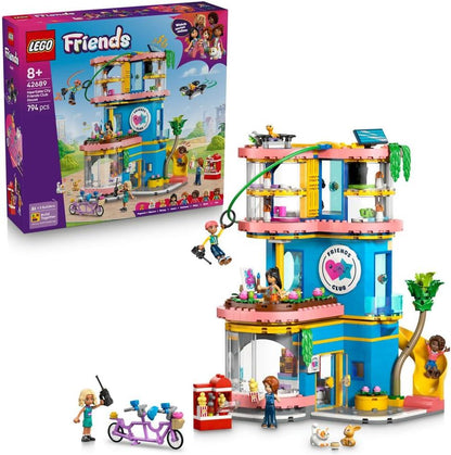 LEGO Friends 42689 Heartlake City Friends Club House Toy - Miniature Set incl. 5 Mini Dolls, 3 Pet Animal Figures incl. Toy Cat & Accessories - Birthday Gift for 8+ Year Old Girls
