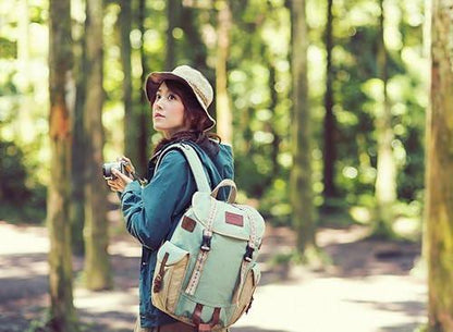 Doughnut Macaroon Multicolor 16L Backpack – Lightweight Water-Repellent Daypack for Women & Girls (Travel, School, College Use) - Jaiman Toys