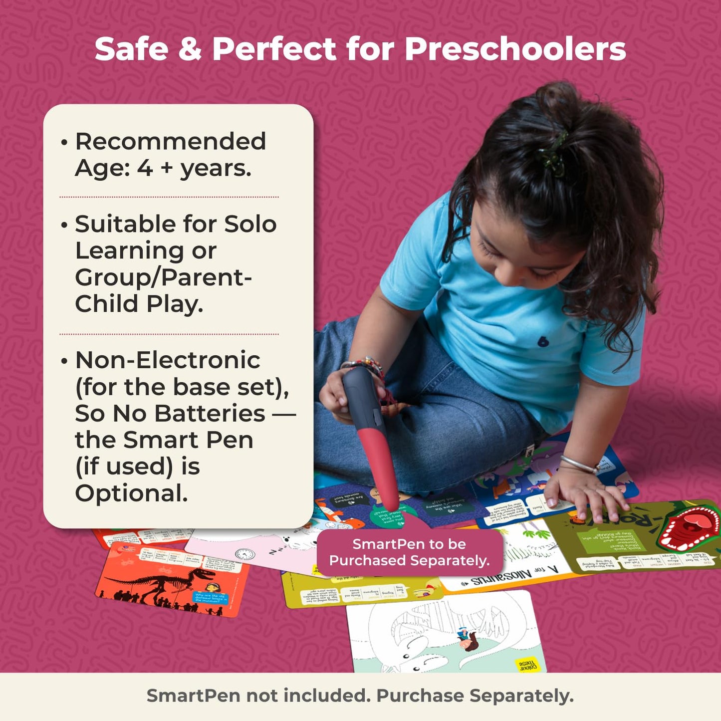 goDiscover A to Z Dinosaurs Interactive Flash Cards for Kids | Talking Learning Cards (4+ Years)