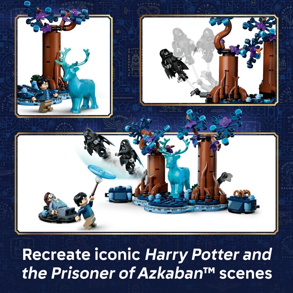 LEGO 76475 Harry Potter Forbidden Forest: Expecto Patronum Building Set | 244 Pieces | Wizarding World Adventure Toy