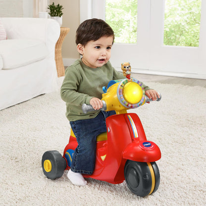 VTech 2-in-1 Map & Go Scooter | Interactive Ride-On Trike & Scooter with Lights, Sounds & Learning Activities | Ages 12–36 Months