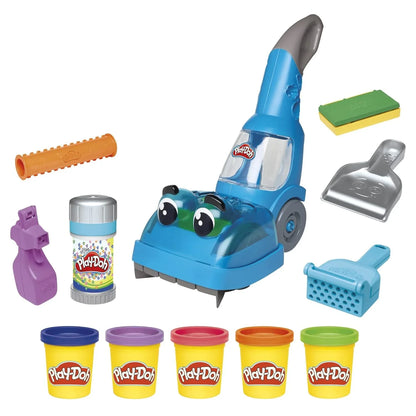Play-Doh Vacuum Cleaner Playset – Includes Accessories & 5 Pots of Colorful Modeling Dough - Jaiman Toys