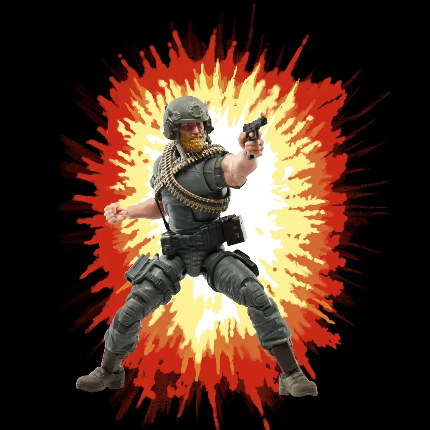 G.I. Joe Classified Series Retro Cardback Craig “Rock ’N Roll” McConnel 6-Inch Action Figure with 9 Accessories - Jaiman Toys