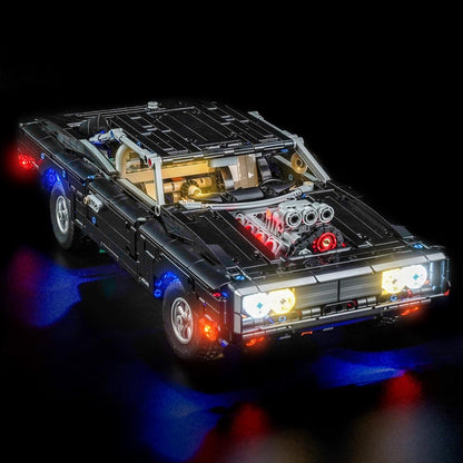BrickBling LED Light Kit Compatible with Lego Technic Fast and Furious Dodge Charger R/T Car 42231