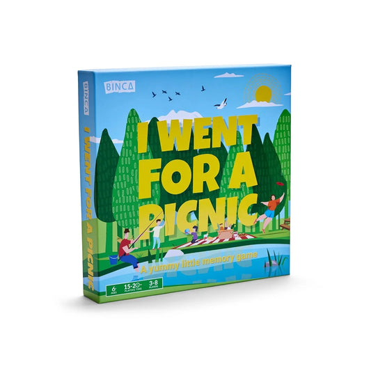 Binca Card Game - I Went for a Picnic, Fun Memory Game for Kids Ages 6 and Up, Cognitive & Concentration Building, Gifts for Boys & Girls, 2-4 Players - Jaiman Toys