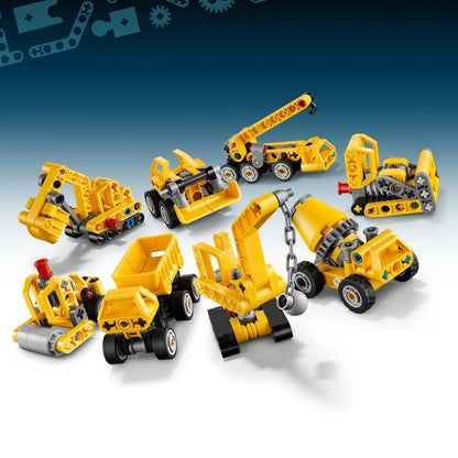 LEGO 42233 Technic Mighty Machines Mystery Box – 1 Random Construction Vehicle Building Toy with Collectible Card, 44 Pieces, Ages 7+