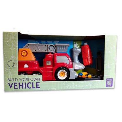 ThinkerPlace 2-in-1 Detachable Fire Truck | Buildable DIY Assembly Rescue Vehicle Toy for Kids