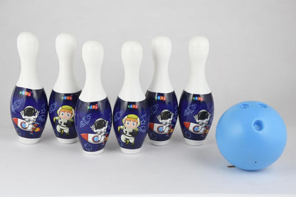 KATS  Skittles 6-Pin Bowling Game Set for Kids – Indoor & Outdoor Bowling Toy with Ball | Large Bowling Pins | Age 5+