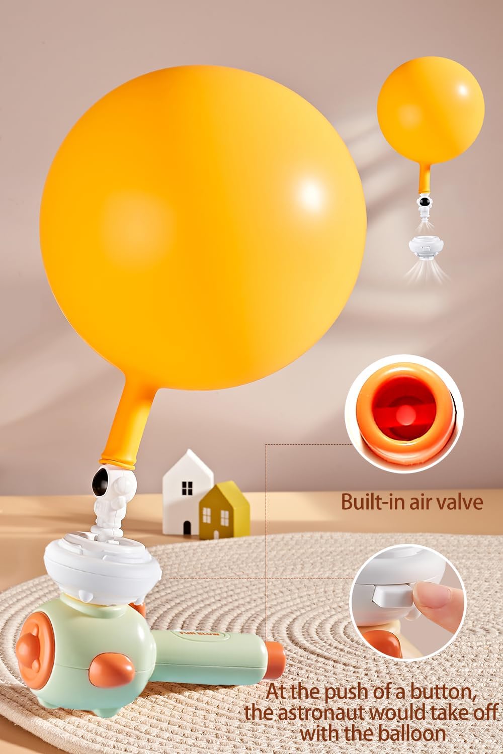 Kids Breath Blower Toy with Balloon & Foam Ball Launcher | 3-in-1 Educational Oral Motor Toy for Kids 3+