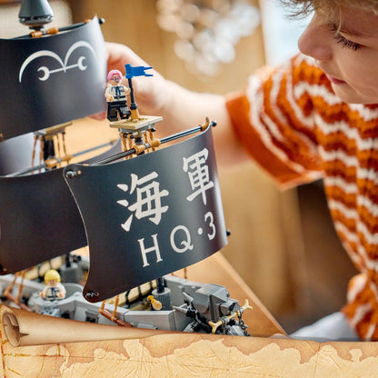 LEGO 75646 ONE PIECE Garp’s Marine Battleship – 1,705-Piece Ship Building Set with 8 Minifigures, Ages 10+
