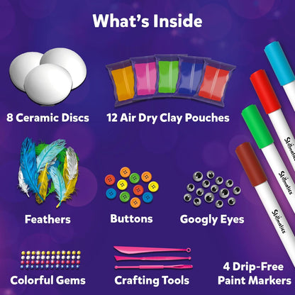 Skillmatics Art & Craft Activity - Disc-o Art, Mess-Free Art & Craft Activity for Girls & Boys, Craft Kits & Supplies, DIY Creative Activity, Gifts for Kids Ages 4, 5, 6, 7, 8, 9, 10, 11,12