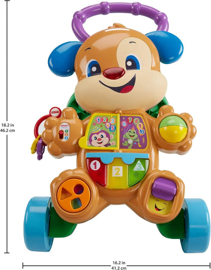 Fisher-Price Laugh & Learn Smart Stages Learn with Puppy Walker - musical walking toy for infants and toddlers ages 6 to 36 months - Jaiman Toys