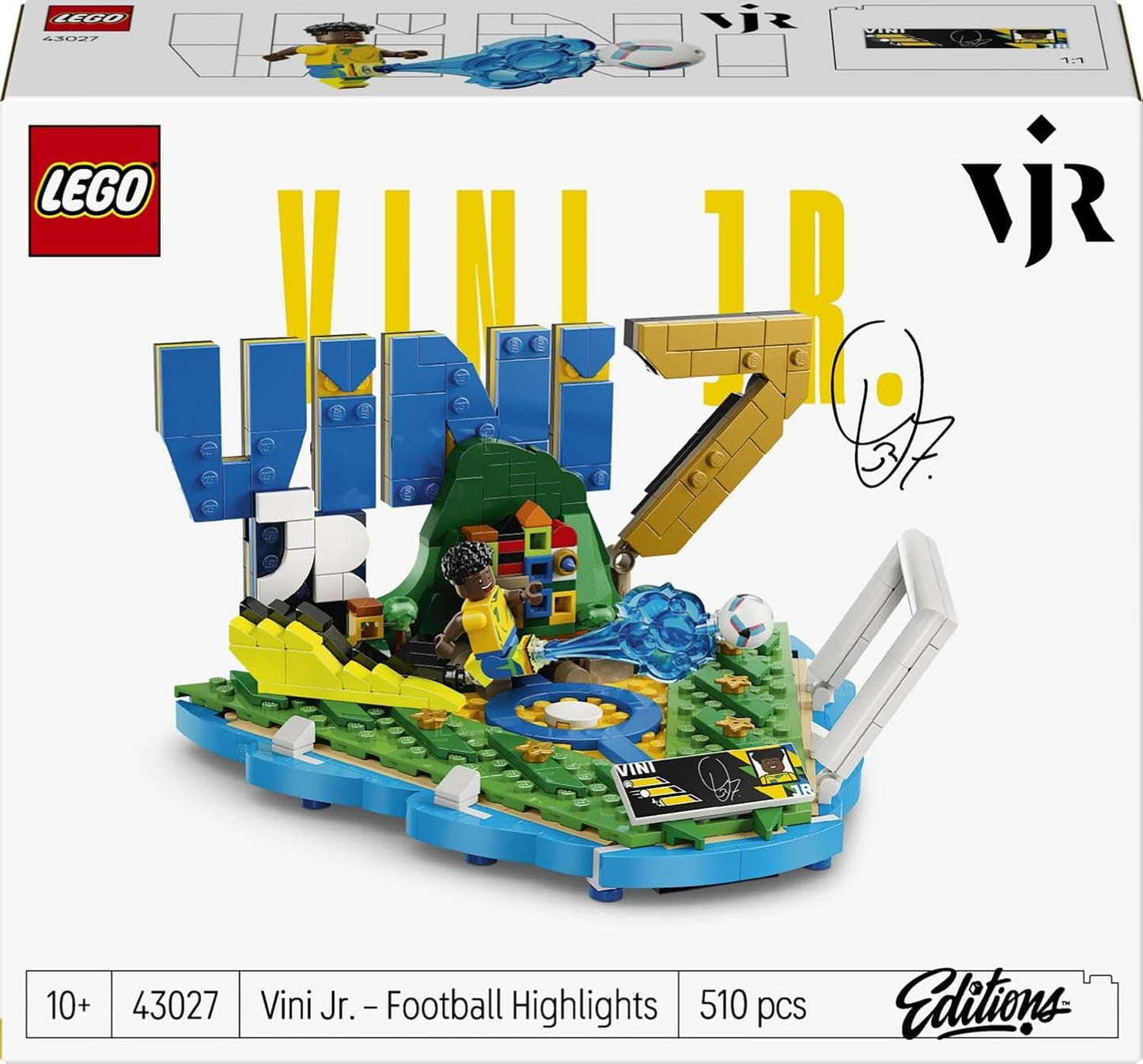 LEGO® Editions Vini Jr. Soccer Highlights 43027 Set, 510 Pieces