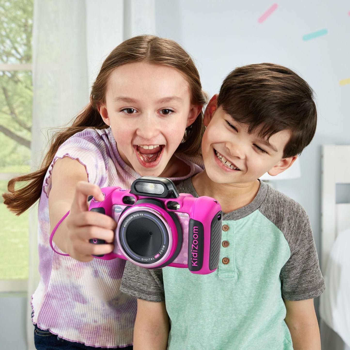 VTech KidiZoom Duo FX Kids Digital Camera | 8MP Camera with Dual Lens, 4X Zoom, Games, Photo Effects & Video Recording | Ages 3+