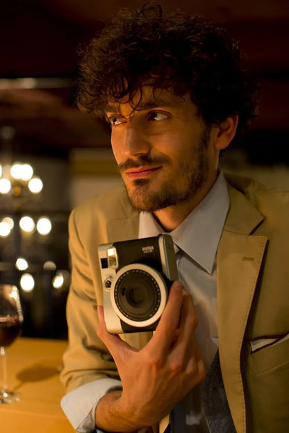 Fujifilm Instax Mini 90 Neo Classic Instant Film Camera – Retro Design - Black