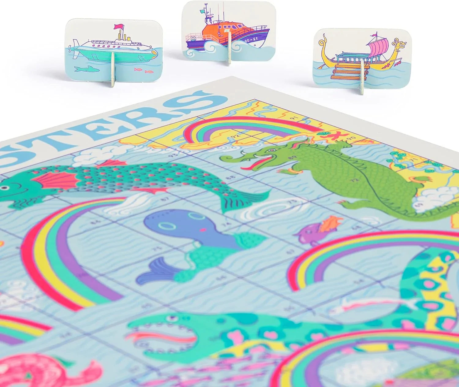 Sea Monsters & Rainbows – Chutes & Ladders Board Game - Jaiman Toys