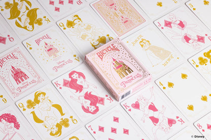 Bicycle Disney Princess Playing Cards – Collectible Deck with Air-Cushion Finish & Foil Castle Box, Colour May Vary