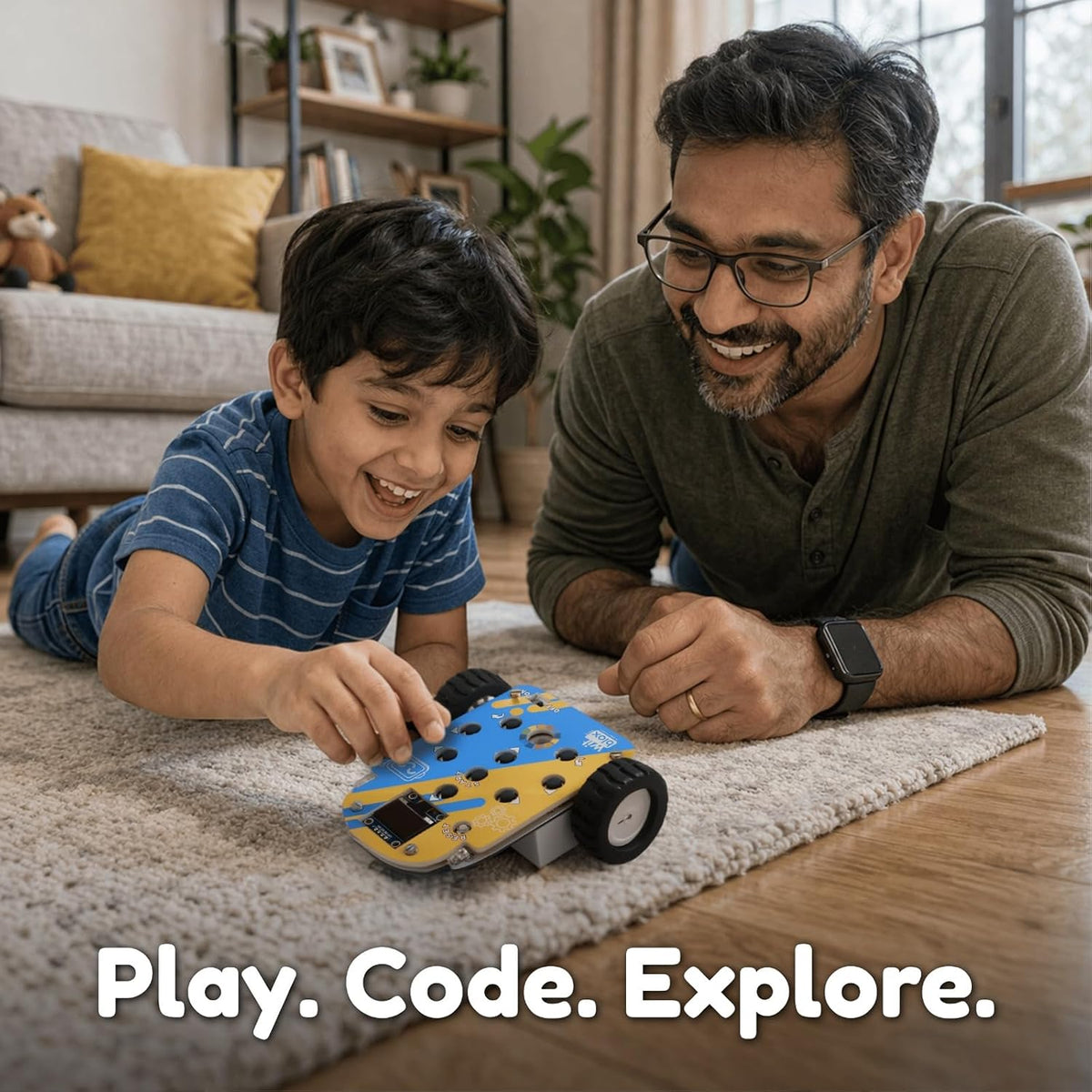 Witblox Coding Car | Zero Screen Time STEM Robot Toy for Kids 5+ | Program to Move & Draw