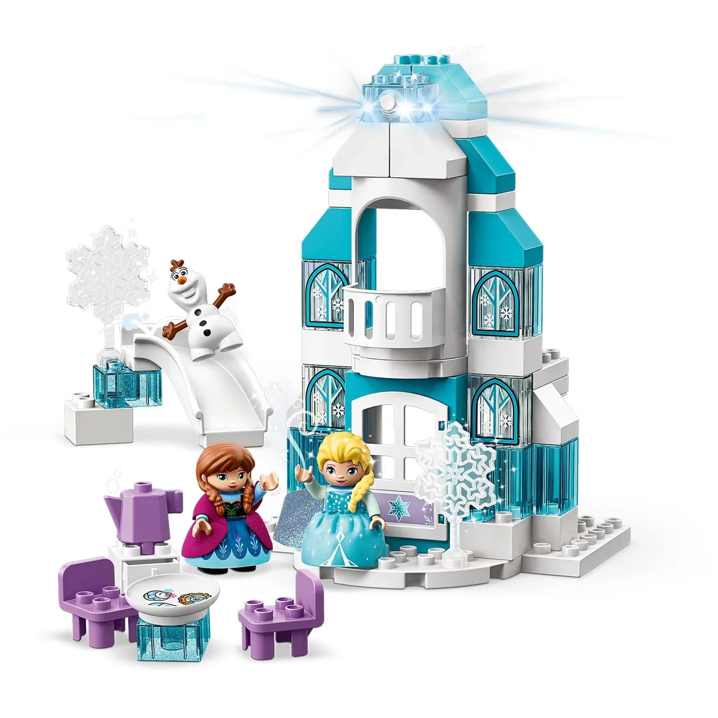 LEGO 10899 Duplo Frozen Ice Castle (59 Pcs) – Educational Building Blocks Set for Kids, Multicolor