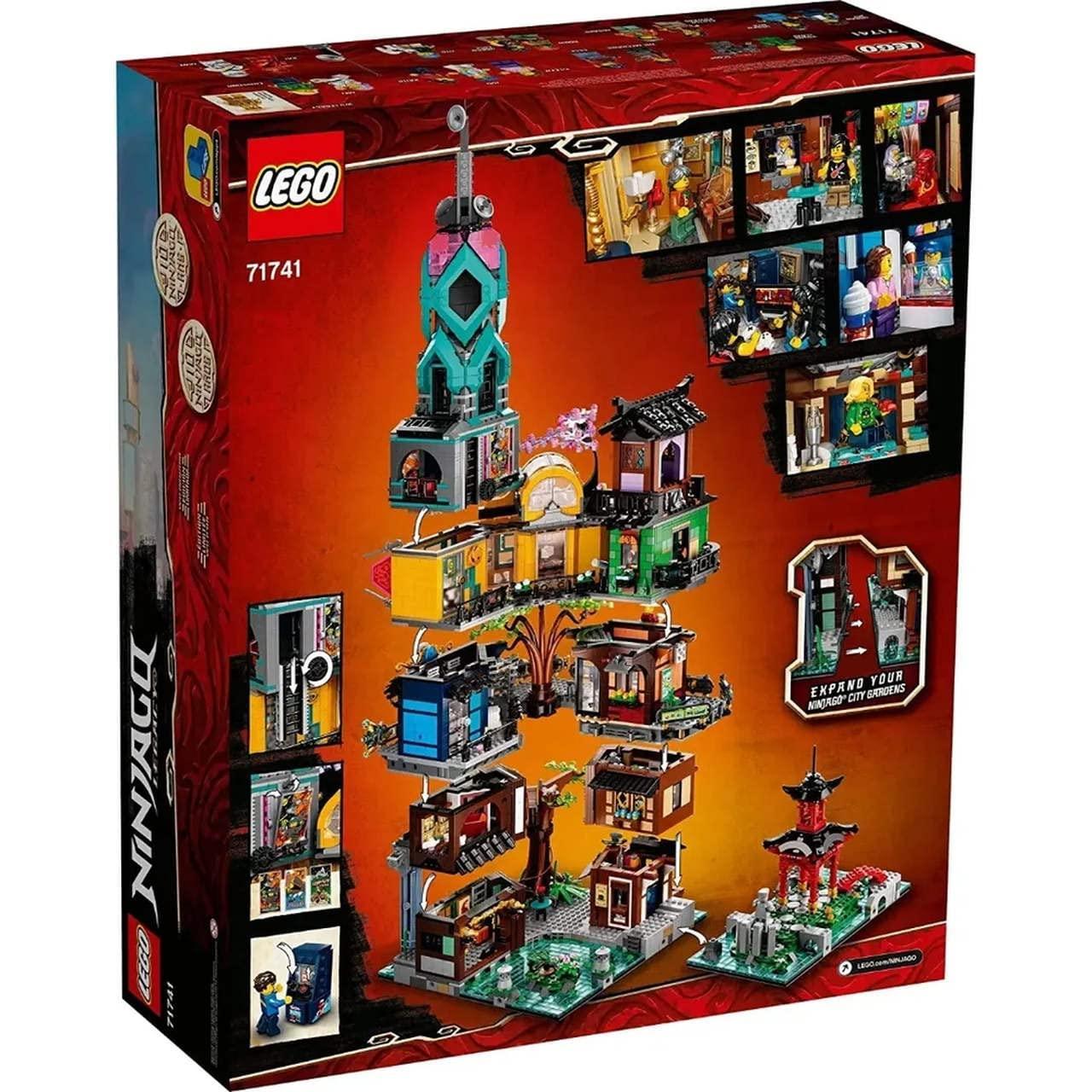 LEGO NINJAGO City Gardens 71741 - 5,685 Pieces, 19 Minifigures