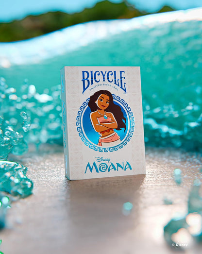 Bicycle Disney Moana Playing Cards – Poker Size Deck with Air-Cushion Finish & Foil Tuck Box