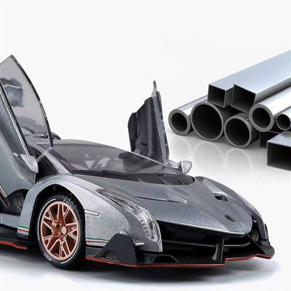 HQT 1:22 Scale Die-Cast Supercar Model – Premium Collectible Edition (Light & Sound | Pull Back Action)