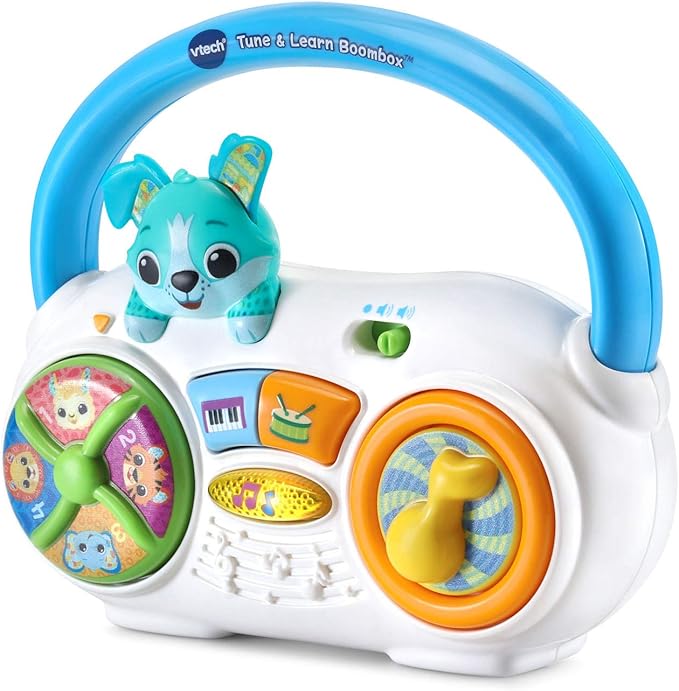 VTech Tune & Learn Boombox Musical Learning Toy for Babies & Toddlers | Interactive Music, Animal Sounds & Early Learning