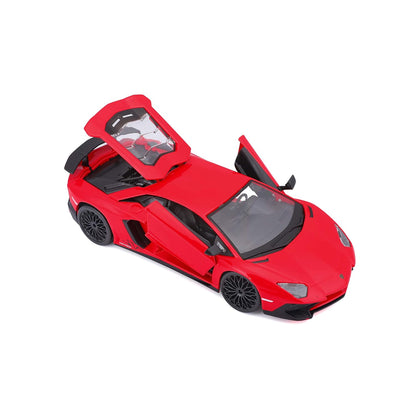 Bburago Die-Cast 1:24 Scale Lamborghini Aventador LP 750-4 SV Car (Red)