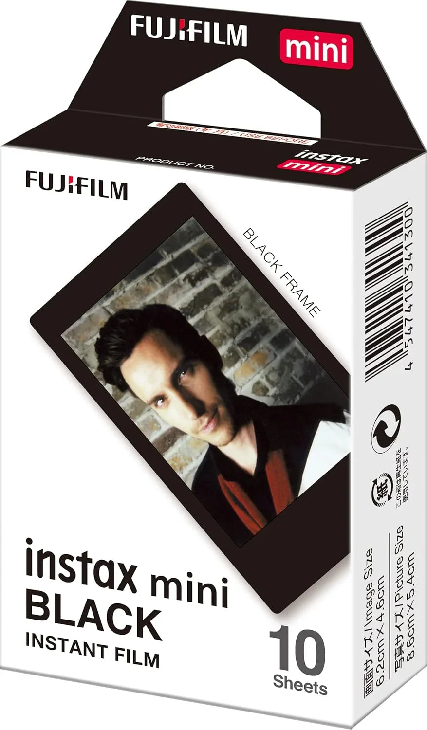 Fujifilm Instax Mini Designer Film – Black Frame Edition (10 Sheets) - Jaiman Toys