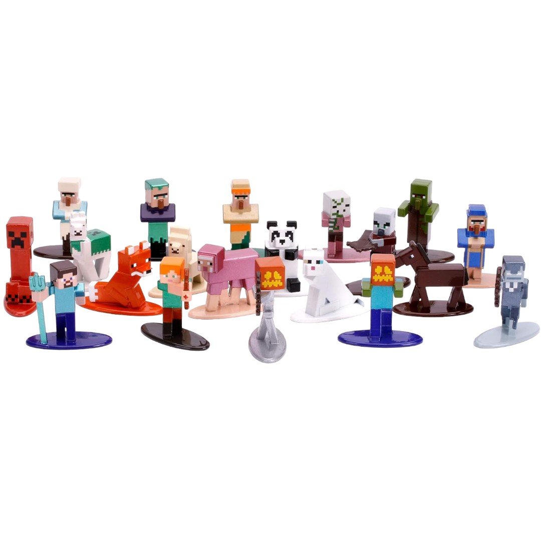 Minecraft Nano Metal Figures Mystery Bag: Assorted (Pack of 6)