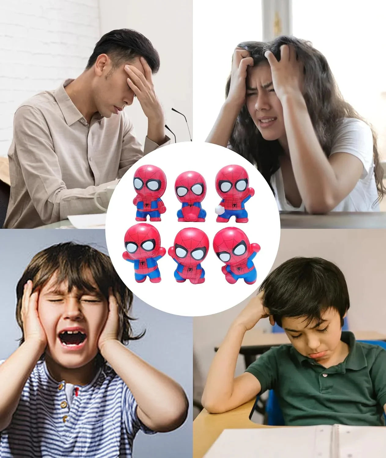 Scented Spider-Man Foam Squishy 6 Pieces - Jaiman Toys