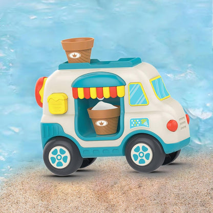 Huanger Ice Cream Truck Toy for Kids – Interactive Musical Ice Cream Van with Lights & Sounds (12+ Months)