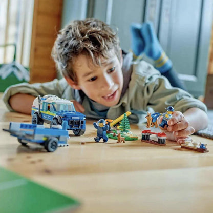 LEGO City Mobile Police Dog Training Set 60369  Building Toy with Police Vehicle, Dog & Accessories, Multicolor