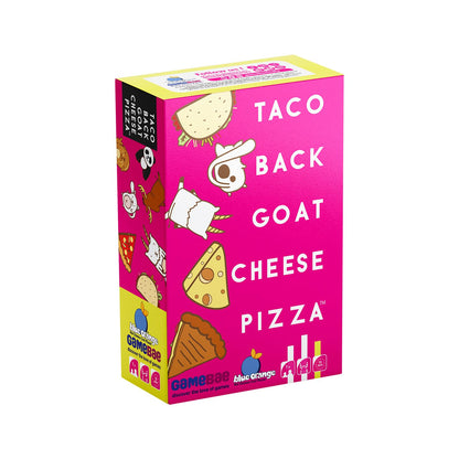 Blue Orange Taco Back Goat Cheese Pizza Card Game | Fast-Paced Family Party Game for Kids & Adults | Ages 8+