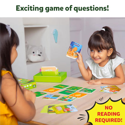 Skillmatics Card Game - Guess in 10 Junior World of Animals for Kids, Boys, Girls, and Families Who Love Board Games and Educational Toys, Travel Friendly, Gifts for Ages 3, 4, 5, 6