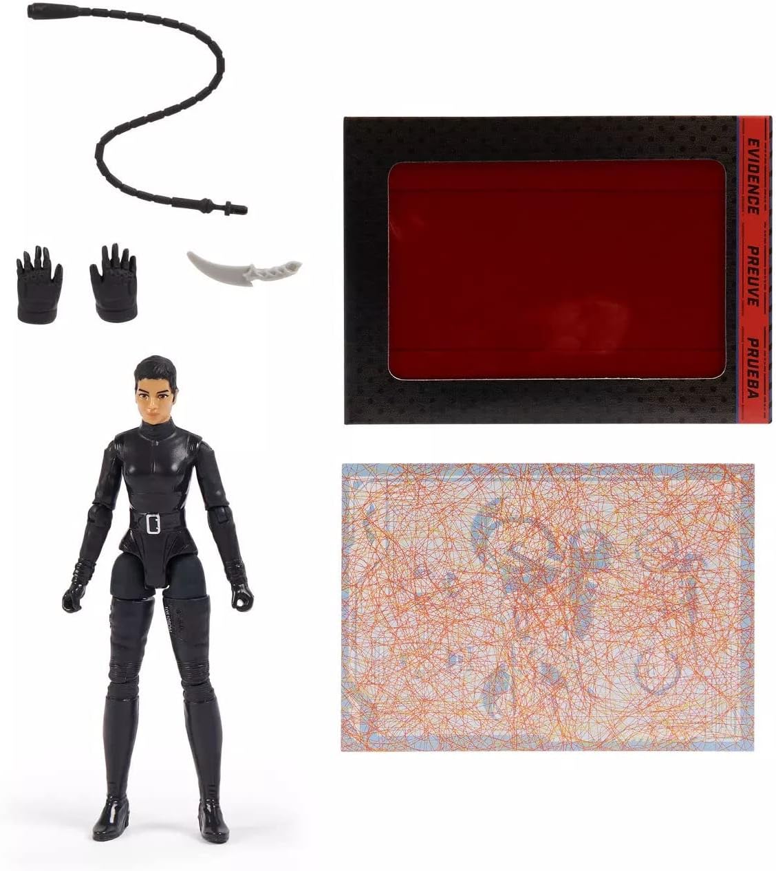 (Creased Pack) Spin Master DC The Batman Selina Kyle (Catwoman) 4-Inch Action Figure with 3 Accessories & Mystery Card