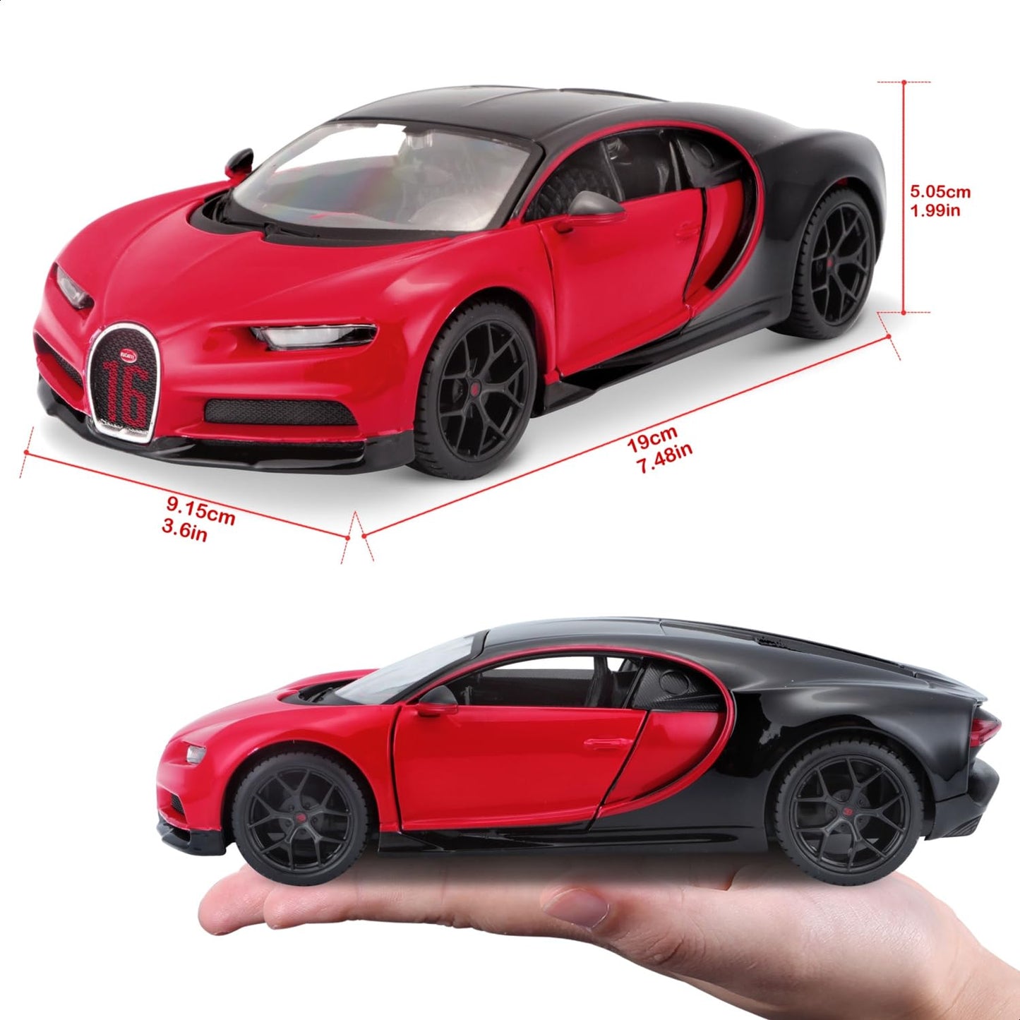 Maisto 1:24 Bugatti Chiron Sport Die-Cast Car – Collector’s Edition Metal Model